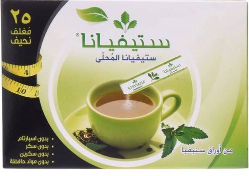 ستيفيانا المحلى 25 مغلف نحيف 
