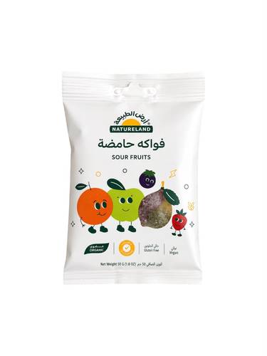   حلوى مطاطية فواكه حامضة عضوية ( أرض الطبيعة )