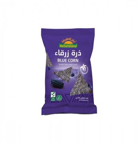 شبس التورتيا بالذرة الزرقاء (ارض الطبيعه) 45 غ