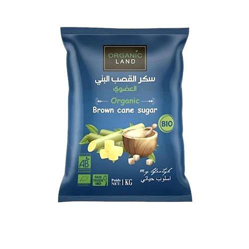 سكر القصب البني العضوي 