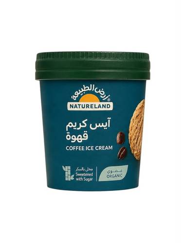 ايس كريم قهوة عضوي ( ارض الطبيعة )