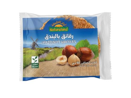 وافل رقائق بالبندق (ارض الطبيعة) 60 غ