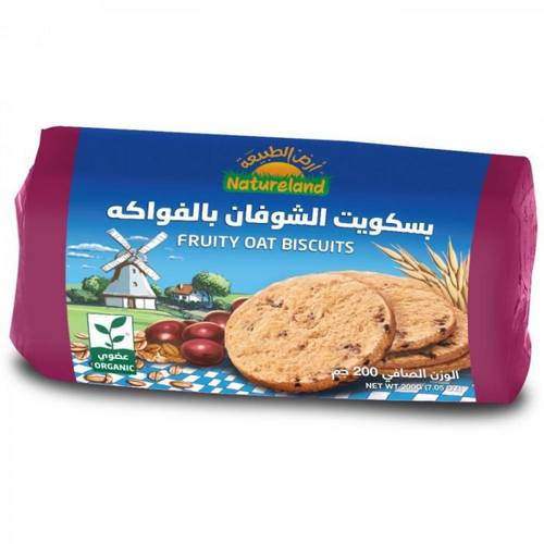 بسكويت الشوفان بالفواكة (ارض الطبيعة)