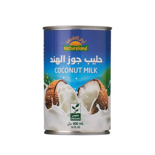حليب جوز الهند عضوي(ارض الطبيعة)