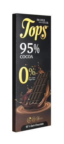 لوح شوكولاتة داكنة 95% - توبس