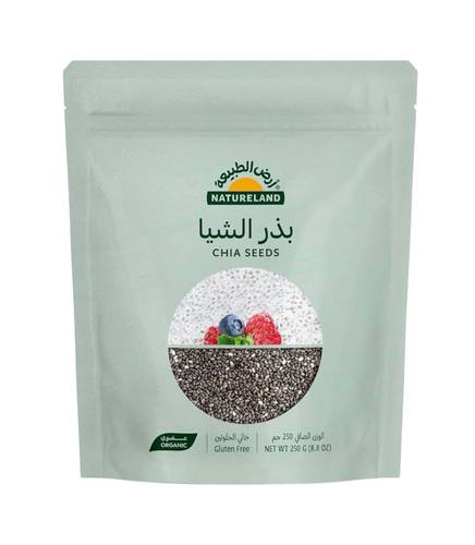 بذر الشيا عضوي خالي من الجلوتين (ارض الطبيعة)