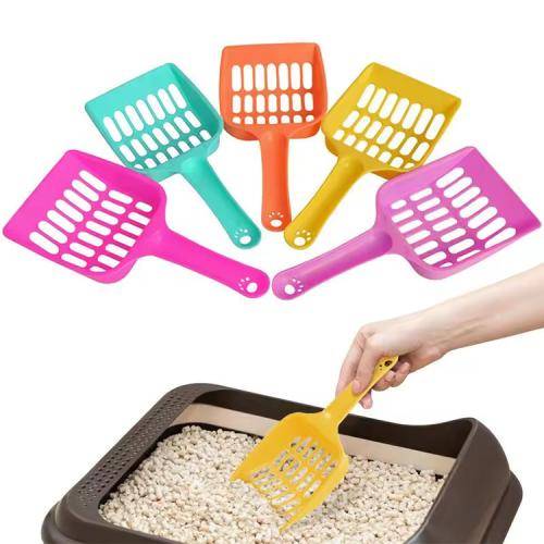سكوب رمل صغير لازالة فضلات القطط الوان متعددة - S