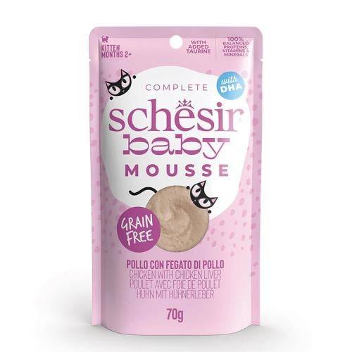 شيزر بيبي طعام رطب هريس للقطط الصغيرة بنكهة الدجاج والكبد 70ج