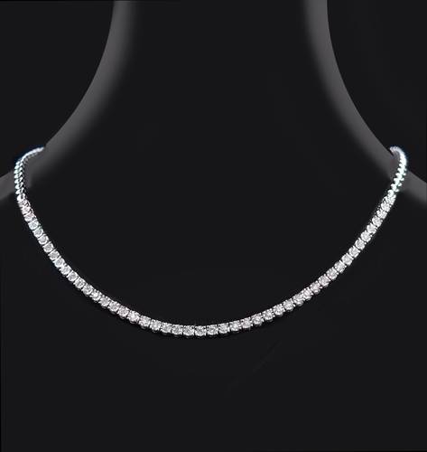 Tennis diamond necklace