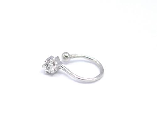 Diamond nose ring