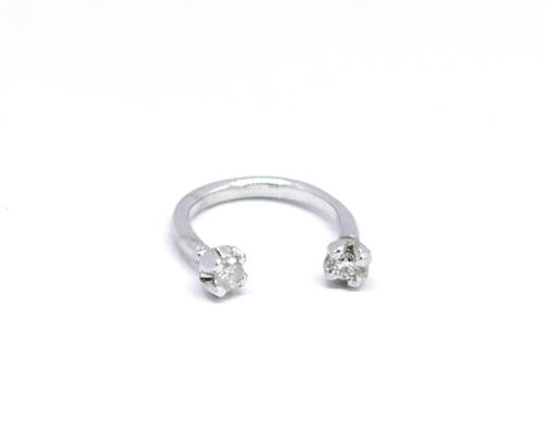 Diamond nose ring