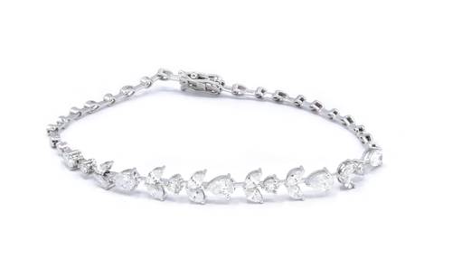 Diamond Solitaire Bracelet Size 18cm