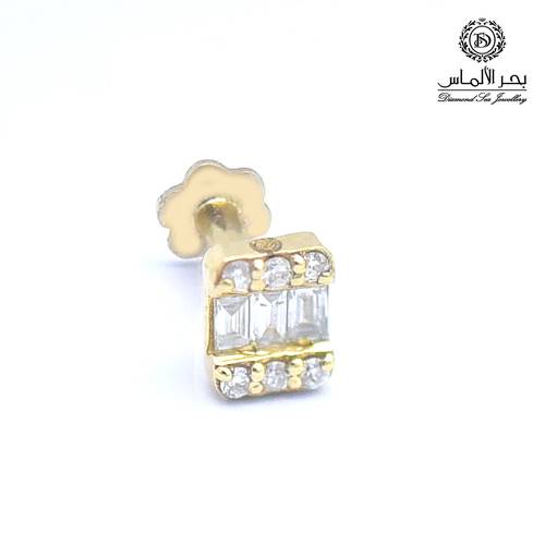 Diamond nose ring