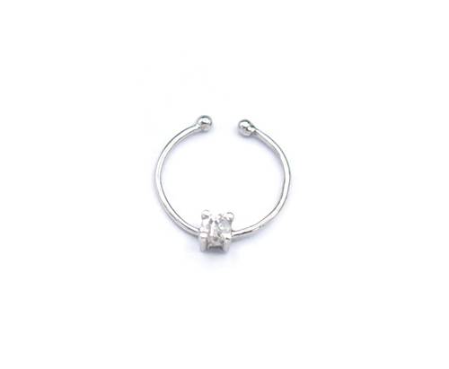 Diamond nose ring