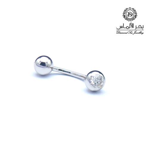 Diamond belly button ring