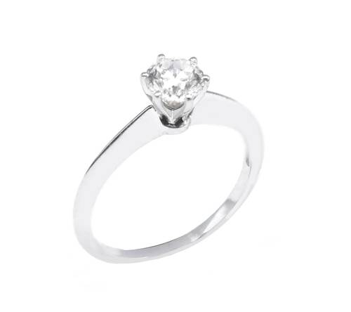 خاتم سولتير ألماس ROUND CUT VS G