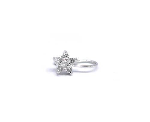 Diamond nose ring