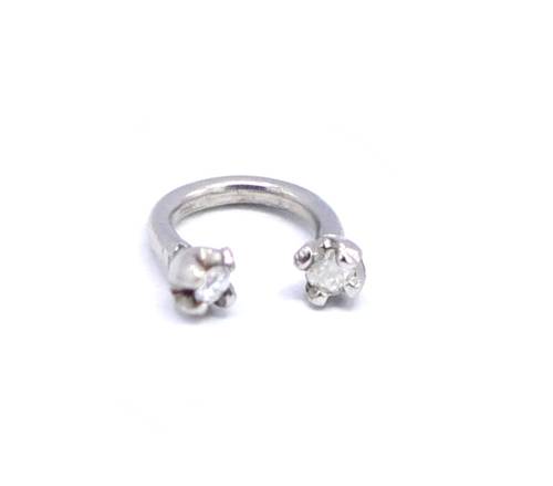 Diamond nose ring
