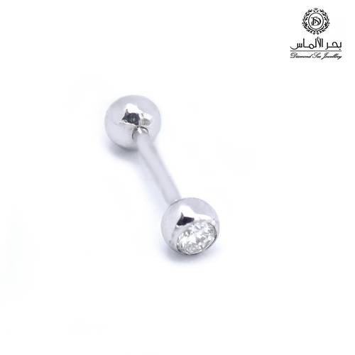 Diamond lip piercing