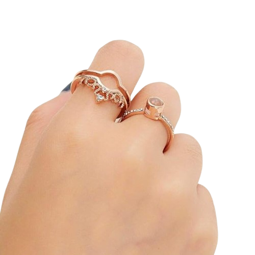 خاتم نحاسي بفص به كلام داخلي