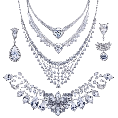 Luxury Diamond-Style Accessories Set