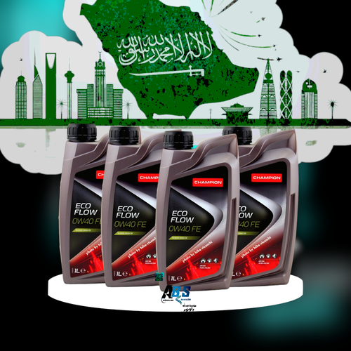 4 علبة شامبيون زيت المحرك | CHAMPION ECO FLOW | 1L | 0W40 FE