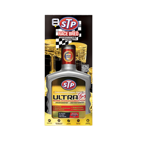 اس تي بي منظف بخاخات الوقود  | STP ULTRA PETROL SYSTEM CLEANER 5in1 | 400ML