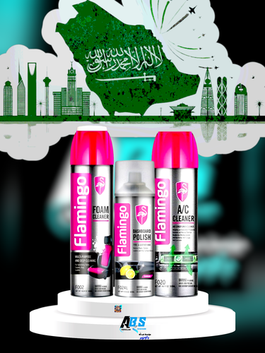 فلامنجو | منظف ثلاجة المكيف + ملمع طبلون + منظف مقاعد