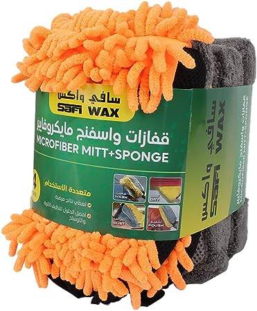 سافي واكس قفازات واسفنج مايكروفايبر 4 قطع | SAFI WAX MOB39