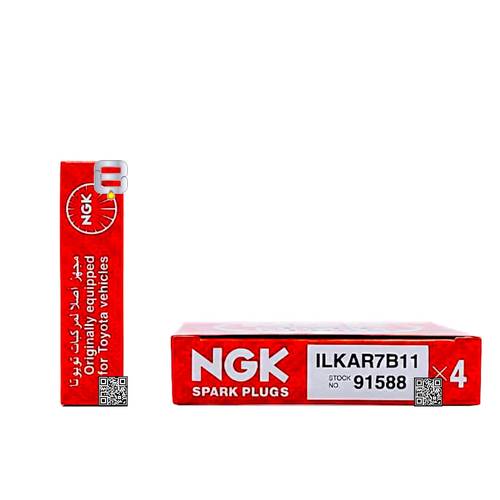 طقم بواجي 4 قطع أصلية |NGK ILKAR7B11 | لمركبات تويوتا