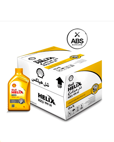 شل هيلكس زيت محرك 12 علبة | SHELL HELIX HX5 | 10W30 | 1L