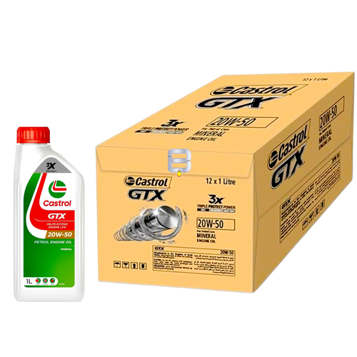 كاسترول جي تي اكس زيت محرك | 12*CASTROL GTX | 20W50 | 1L