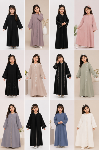 عبايات اطفال من عمر 4 الى 15 ✨🤩