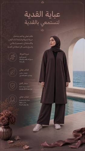 عباية القدية لتستمعي بالقدية ✨