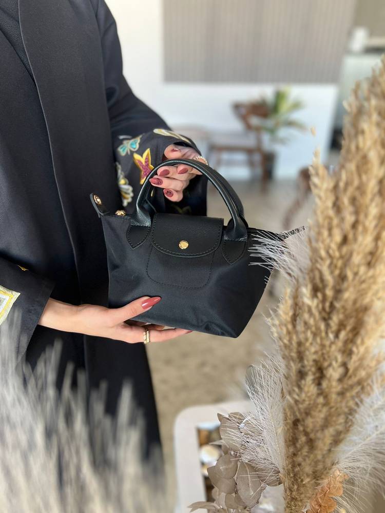 لونج تشامب اسود مقاس - S