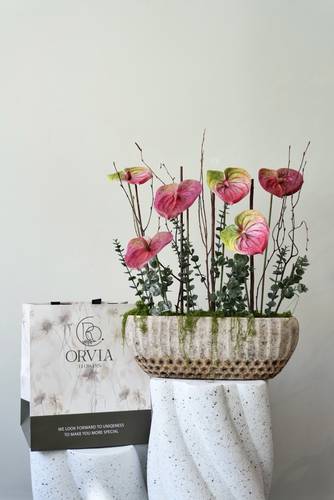  artificial flower vase
