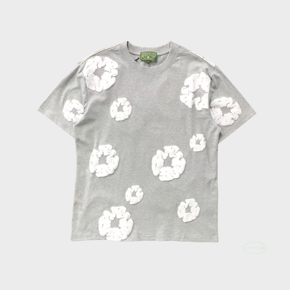 denim tears Gray short sleeve