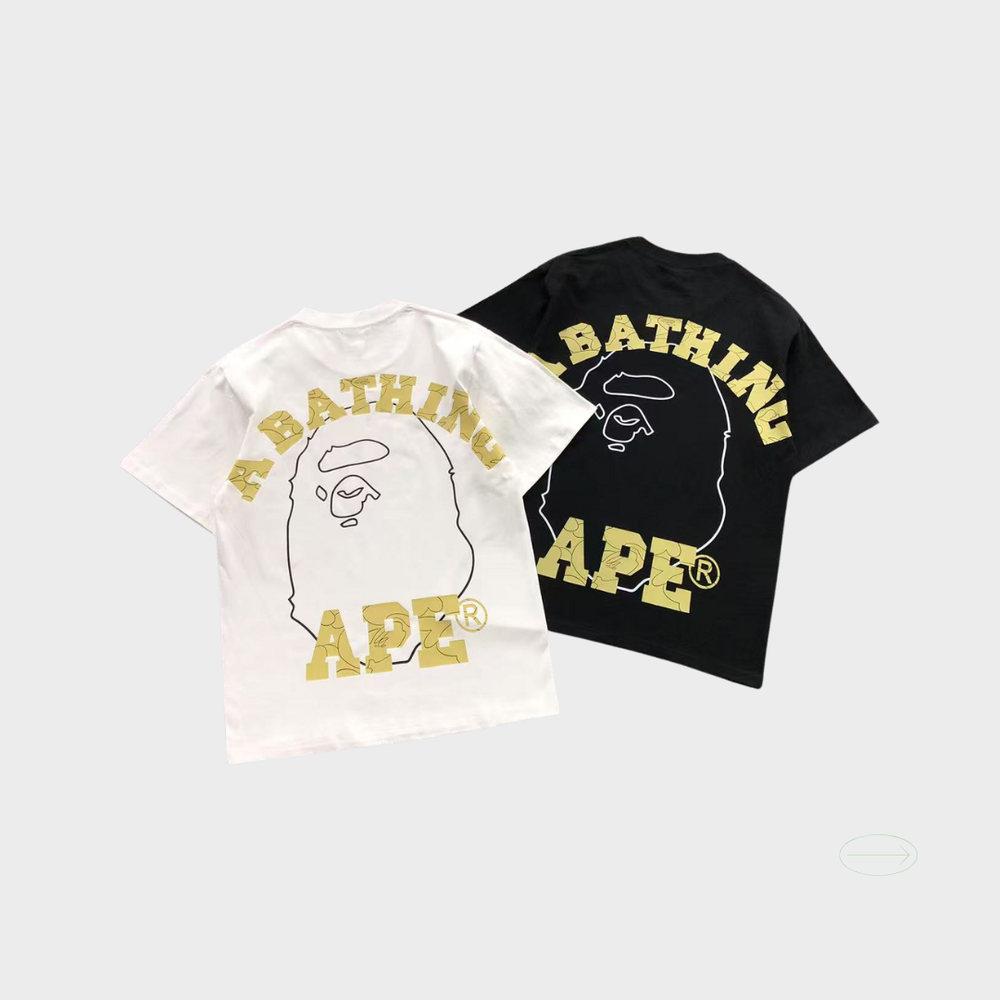 BAPE APE WHITE X BLACK