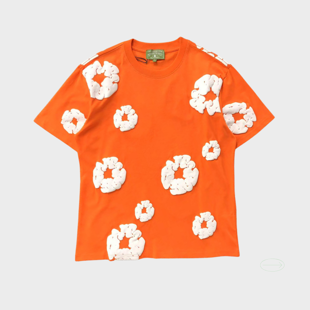 denim tears Orange short sleeve