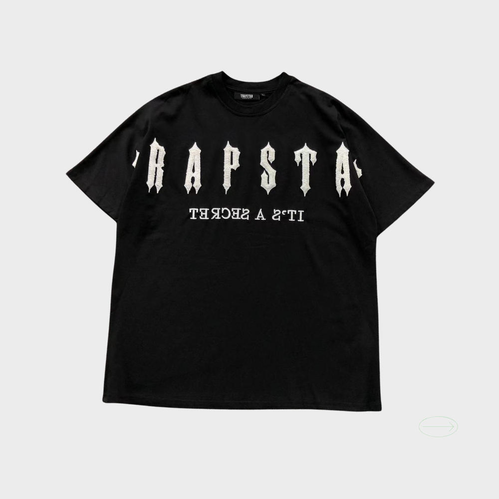 ARCH CHENILLE DECODED 2.0 TEE -BLACK