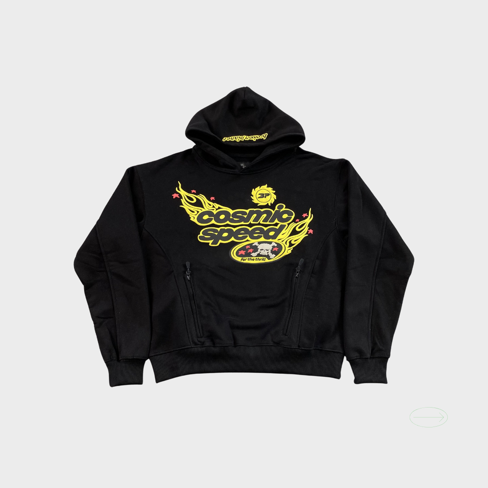 Broken Planet Cosmic Speed Hoodie Midnight Black 