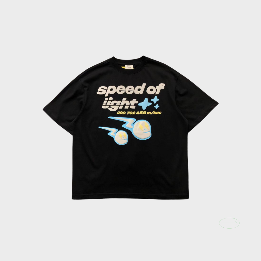    Broken Planet Speed Of Light blue T-shirt