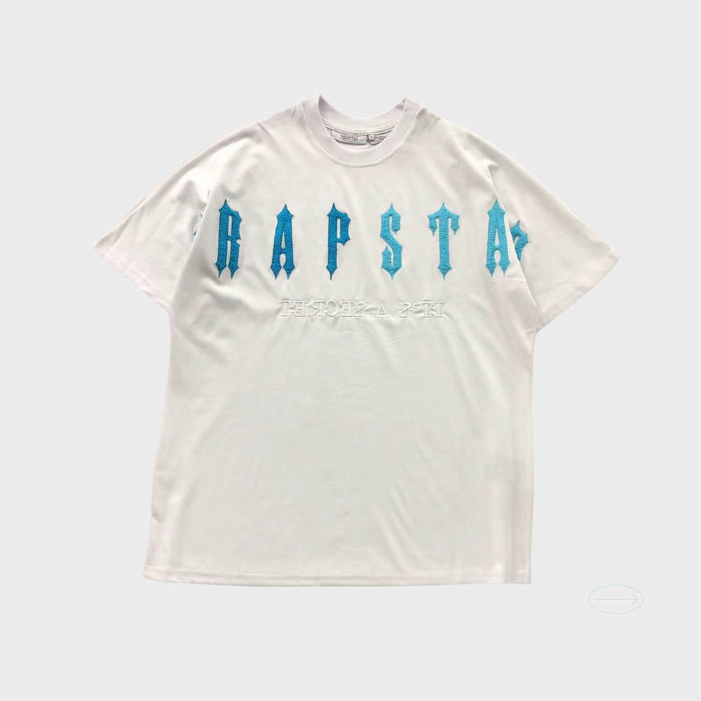 ARCH CHENILLE DECODED 2.0 TEE -WHITE/BLUE