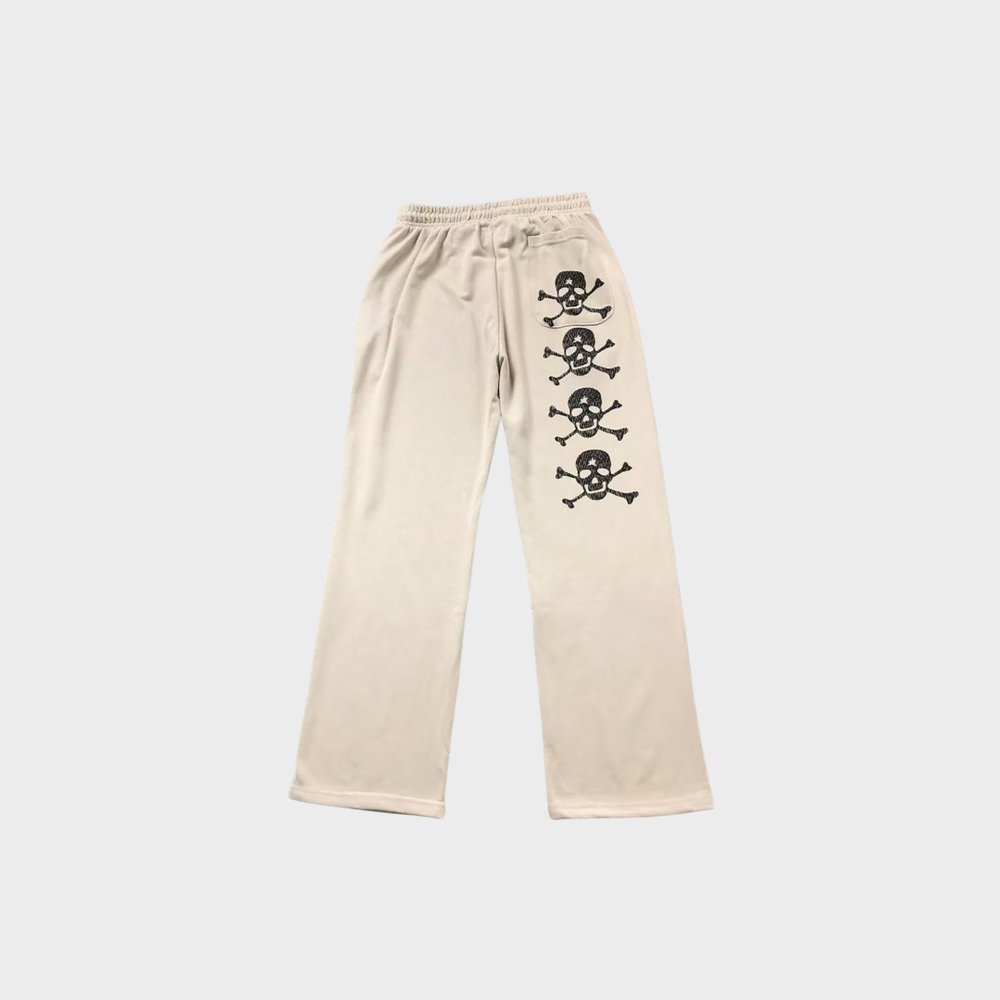 Hellstar If You Dont Like Us Beat Us Sweatpants 'White