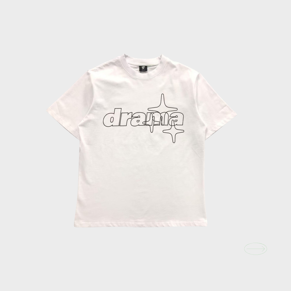 Drama Call Black/white Graphic Tee
