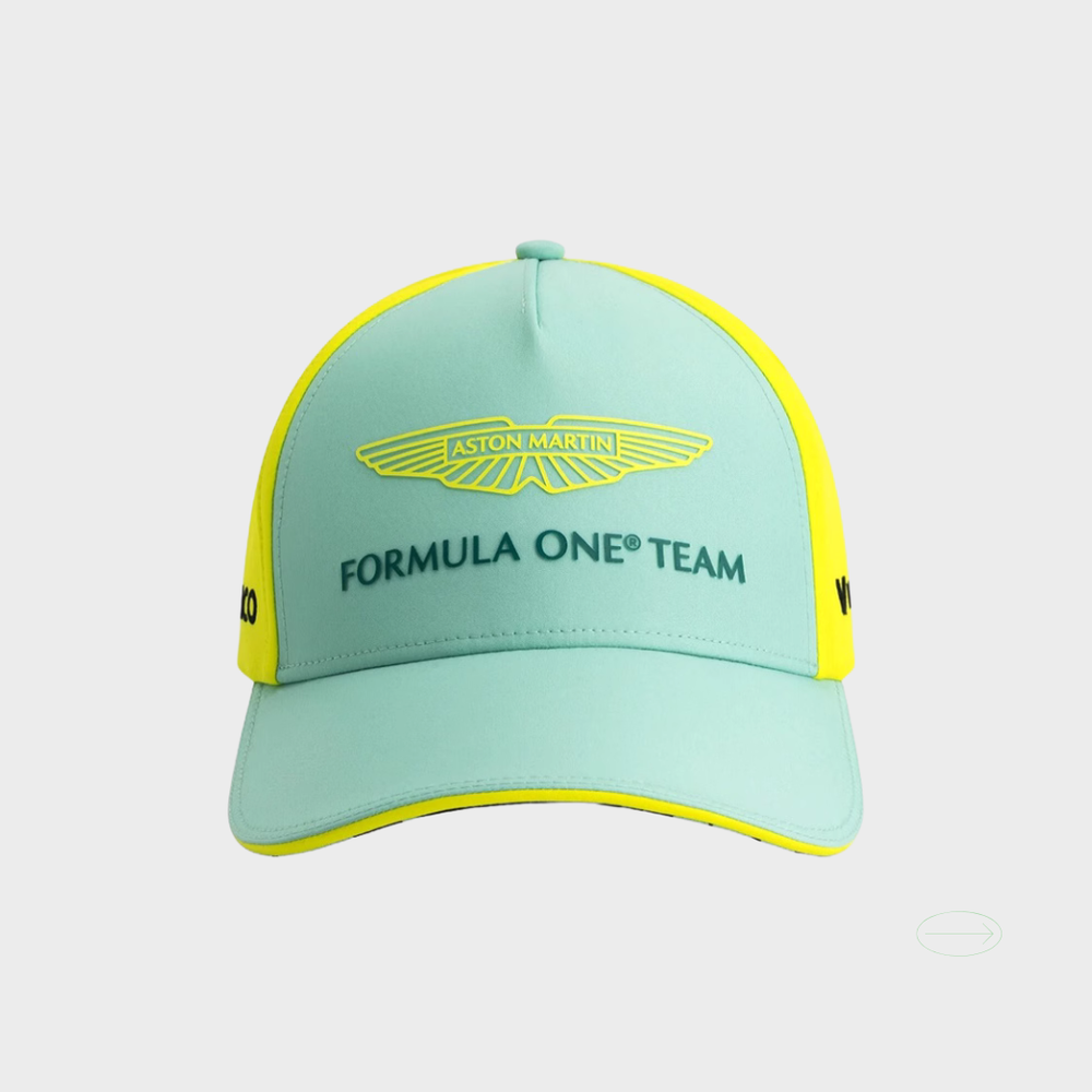 Aston Martin F1 Team Cap – Dual Tone Edition (Green &amp; Yellow)