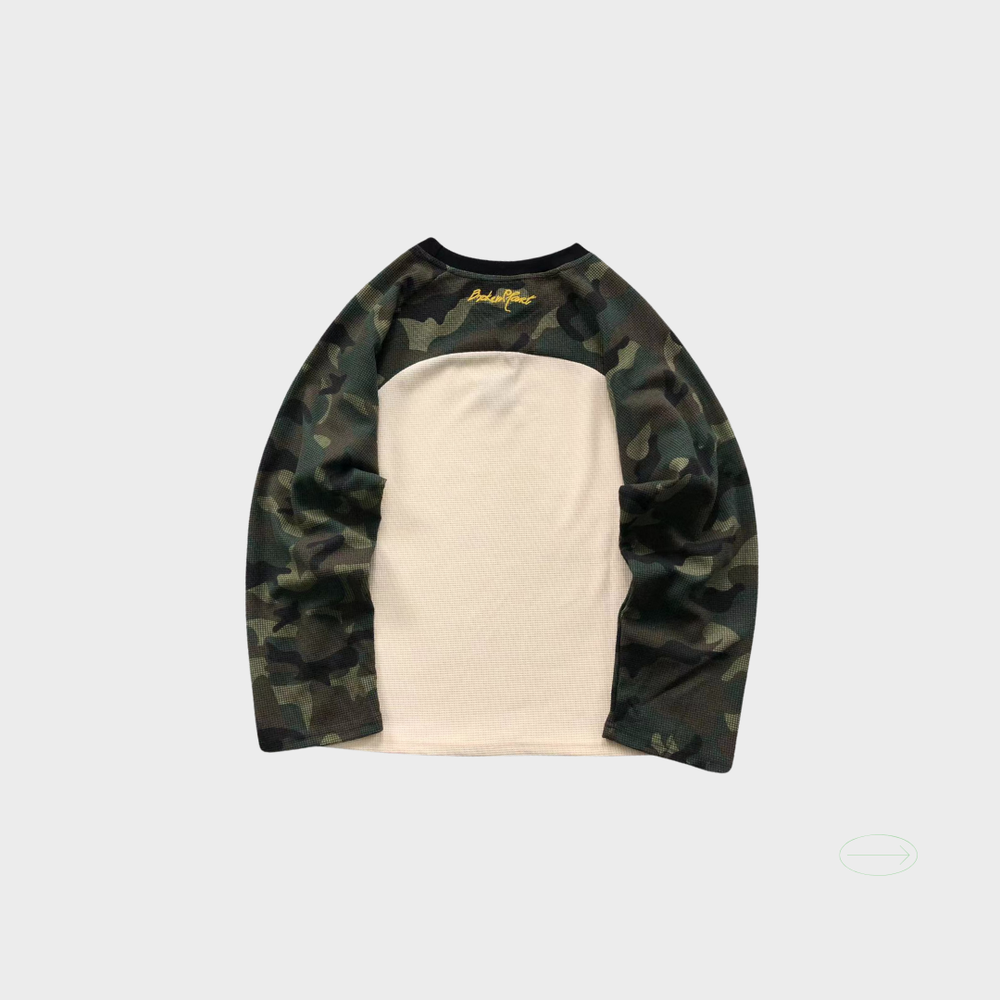  Broken Planet Camouflage Waffle T-shirt