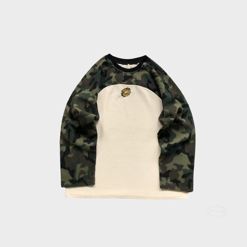  Broken Planet Camouflage Waffle T-shirt
