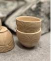 handmade palm tree engraved coffee cup - Khazaf Amlaa