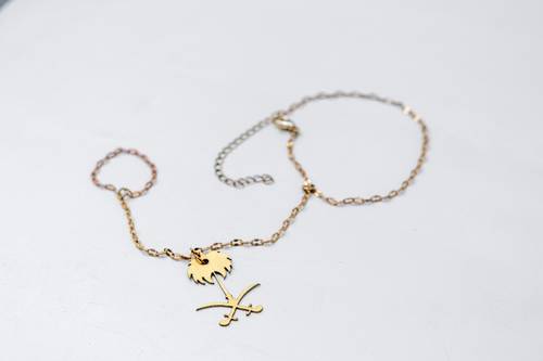    Swords and Palm Ring & Bracelet -Maha Najaar